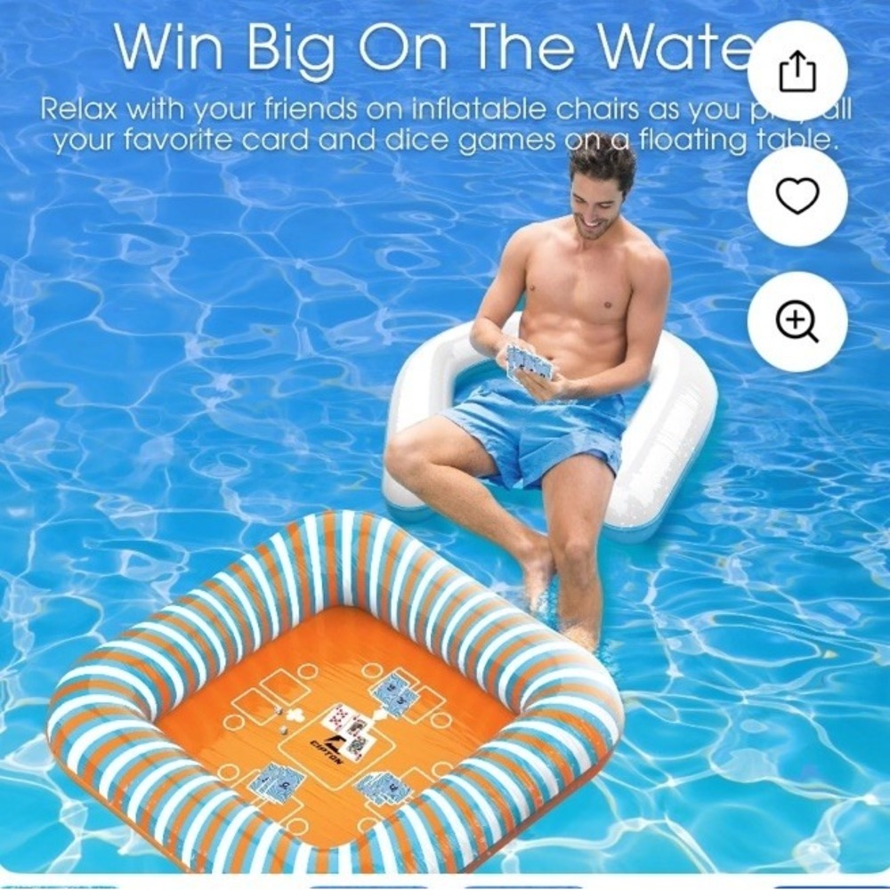 Clipton Floating Card Tabl ONLY (Not complete) POOL GAMES POKER POOL